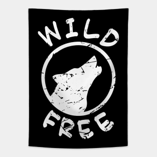 Wild And Free Wolf Tapestry