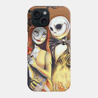 Jack and Sally, the nightmare before Christmas, jack halloween, Halloween Love Phone Case