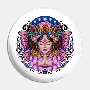 Wild Spirit Lotus Flower - Boho Goddess Pin