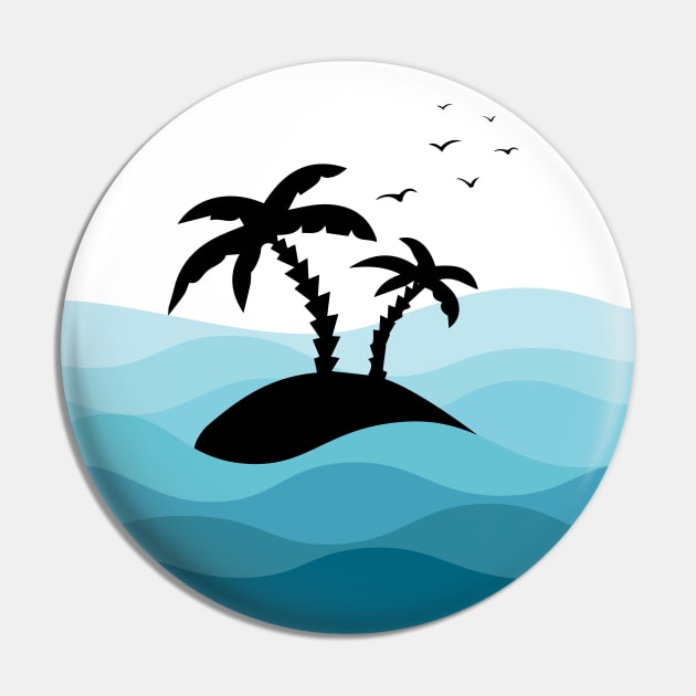 Island in the Ocean Pin by Julorzo