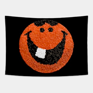 Smiley Tooth - Melted Plastic Popcorn art Tapestry