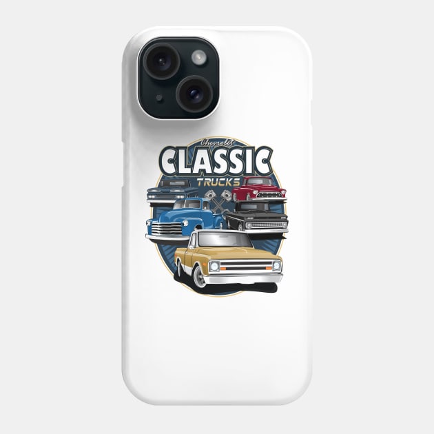 Chevrolet C10 Pickup Trucks Chevy truck 67-72 Phone Case by RPM-ART