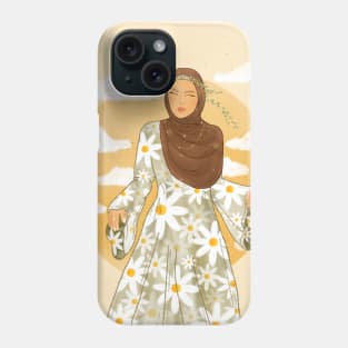 Hijabi Daisy Girl Phone Case