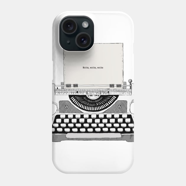 Write, write, write Phone Case by ckai