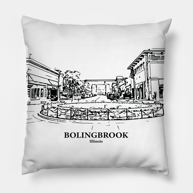 Bolingbrook - Illinois Pillow by Lakeric