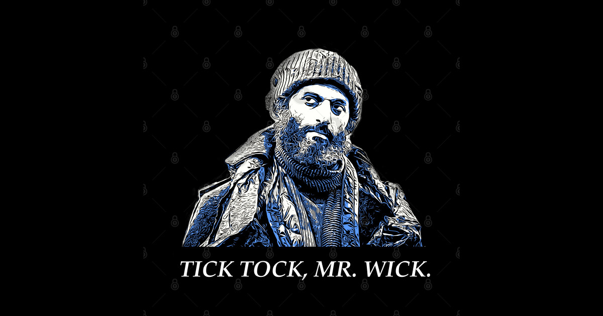 Tick Tock Man Jason Mantzoukas John Wick Parabellum Sticker