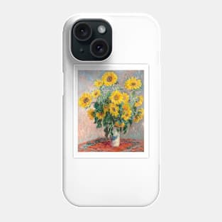 The famous Bouquet of Sunflowers still life painting (1881) Phone Case