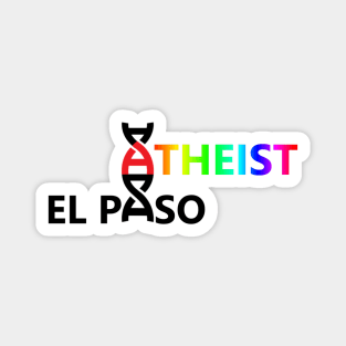 El Paso Atheist LBGTQ+ Logo Magnet