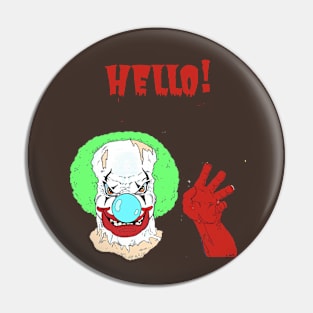 Creepy Halloween Clown Pin
