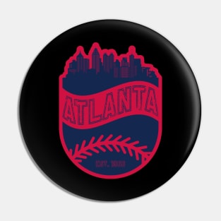 Atlanta Baseball 01 Pin