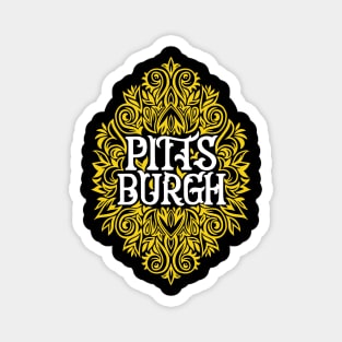 Pittsburgh Swirls Magnet