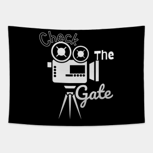 Check The Gate - Hollywood Film Set Tapestry