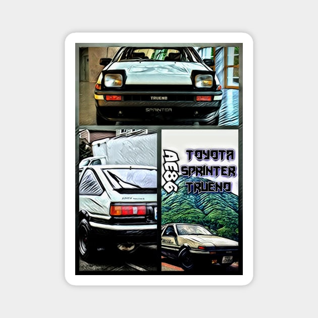 Toyota Trueno Magnet by d1a2n3i4l5