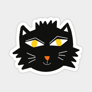 Halloween black cat Magnet