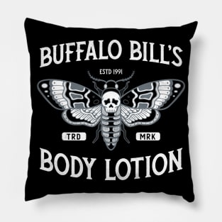 Buffalo Bill's Body Lotion - Horror Movie - Distressed Vintage Pillow