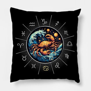 ZODIAC Cancer - Astrological CANCER - CANCER - ZODIAC sign - Van Gogh style - 14 Pillow
