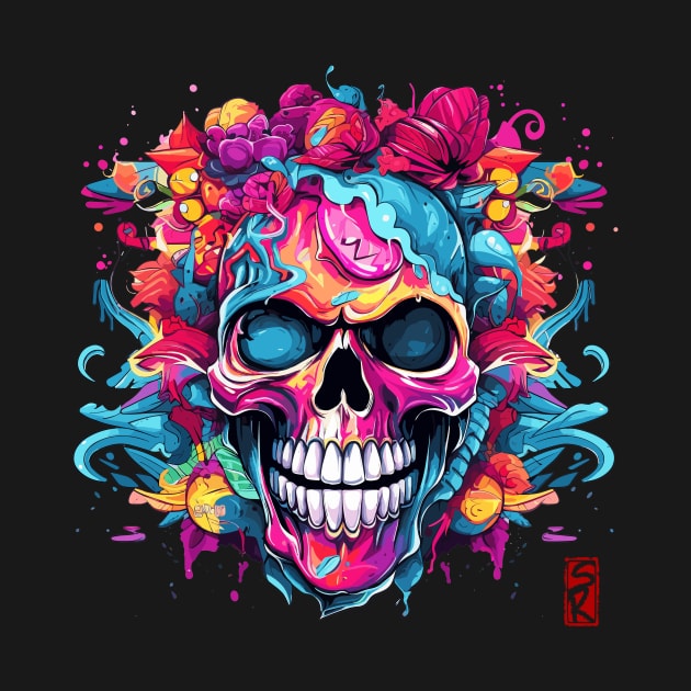 Colorful Skull by siriusreno