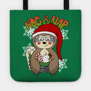 Sloth Eggnog and Nap Time! Tote