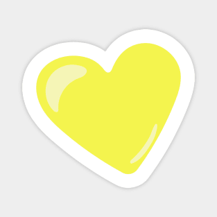 Yellow Heart Magnet