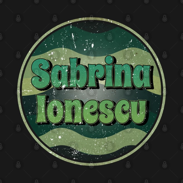 Graphic Natural Design Sabrina Name Classic Styles Green Circles by TheFlashFactory