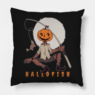 Halloween Pumpkin Hallofish Pillow