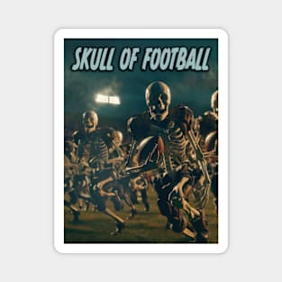 Skull of Football Magnet