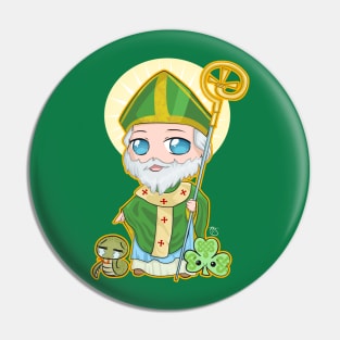 Chibi St. Patrick Pin