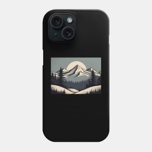 Mountain Retro Since Vintage Fauna Woods Clouds Phone Case