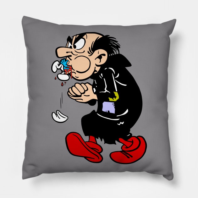 Gargamel Gets A Smurf Pillow by Chewbaccadoll