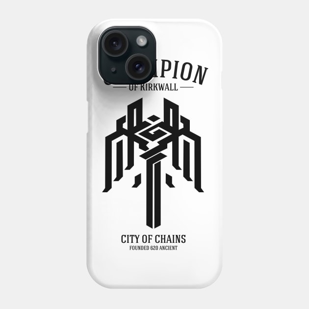 Champion of Kirkwall (dark) Phone Case by firlachiel