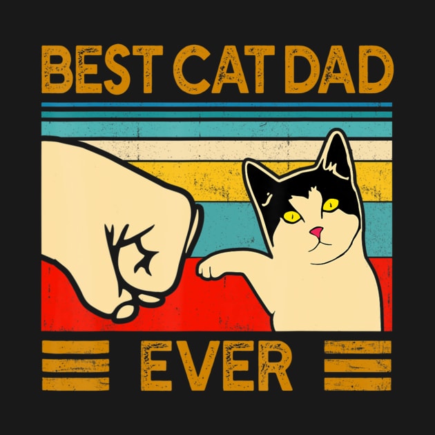 Best Cat Dad Ever Cat Daddy Father Day I7 by StuSpenceart