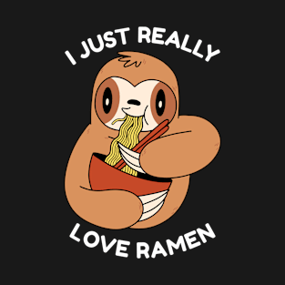 Sloth Eating Ramen T-Shirt