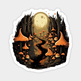 Enchanted Mushroom Forest Magnet