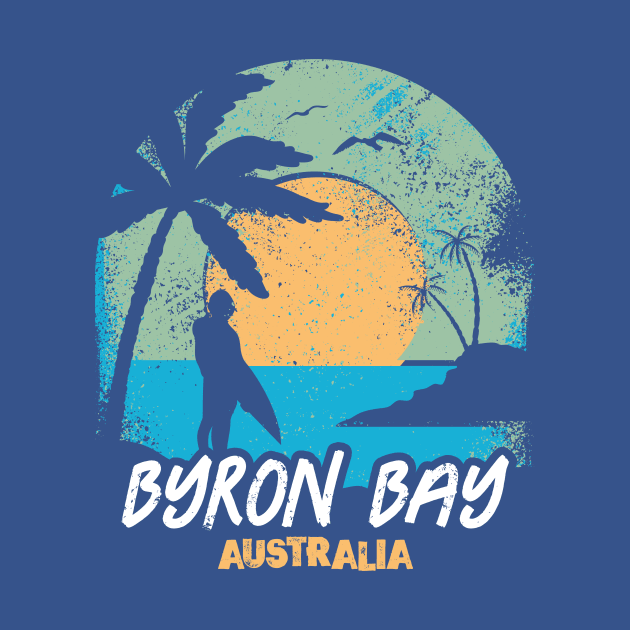 Retro Sunset Byron Bay Australia Surfing // Retro Australian Beach by Now Boarding