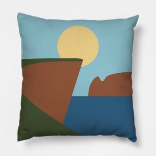 Sun is shining on a sea 5 Pillow