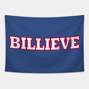 Buffalo Bills BILLIEVE distressed Tapestry