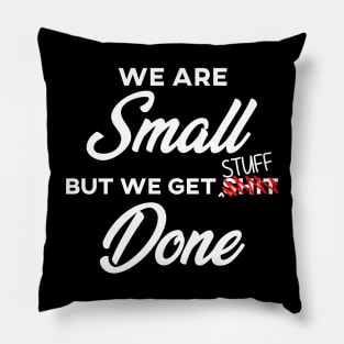 We are SMALL but we get stuff DONE Pillow