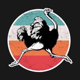 Vintage Retro Ostrich Shirt Funny Gifts for Men Women Kids T-Shirt