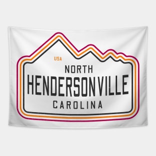 Visiting NC Mountain Cities Hendersonville, NC Neon Range Tapestry