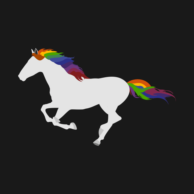 Rainbow Horse by JixelPatterns