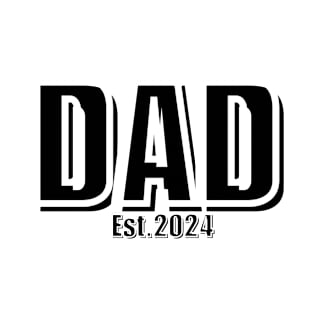 Dad Est 2024 Soon To Be Dad First Time Dad T-Shirt