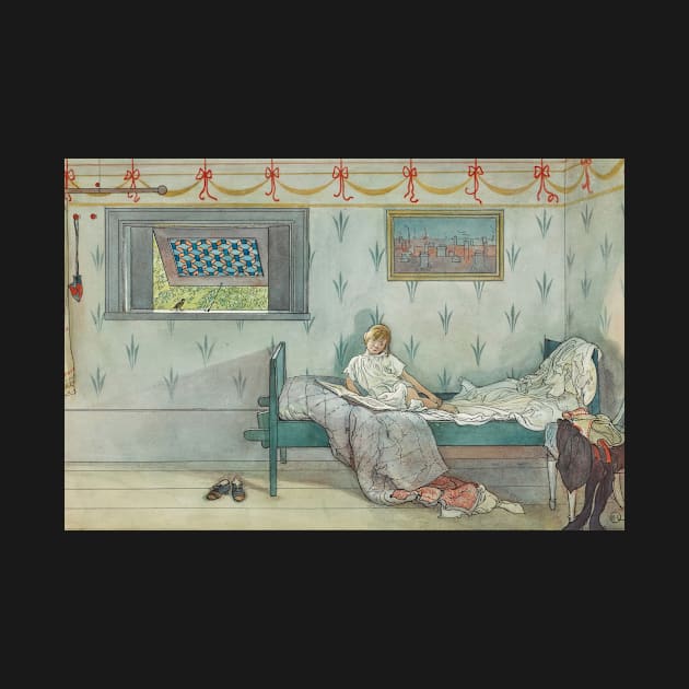 Cock-A-Doodle-Do, It's Seven O’Clock by Carl Larsson by Classic Art Stall