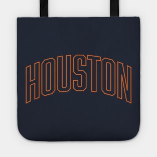 Houston Orange Outline Tote