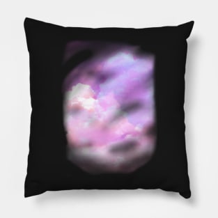 Candy Clouds (pink background) Pillow