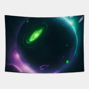 Planets Lights In Space Tapestry