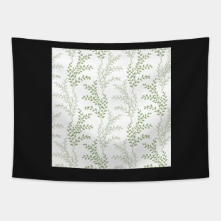 Spring leaves watercolor print seamless allover Tapestry