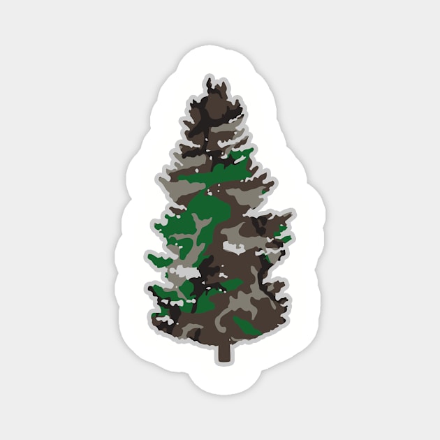 Camo Tree Magnet by ScottyWalters