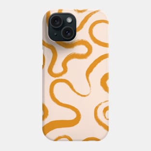 Boho Earth Yellow Abstract Phone Case