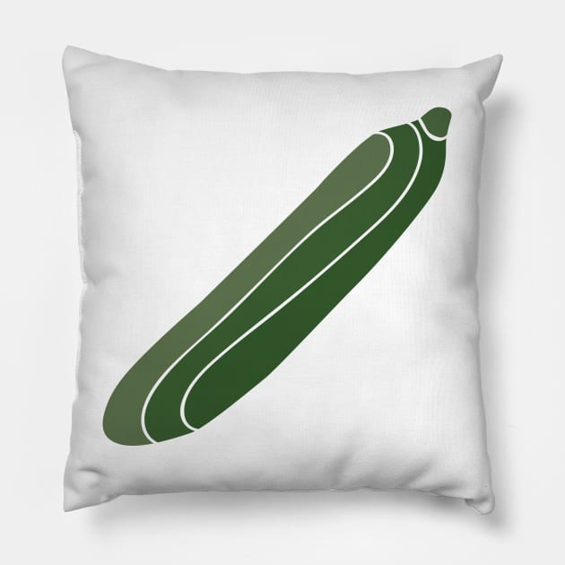 Cucumber - Stylized Food Pillow by M.P. Lenz