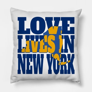 Love Lives in New York Pillow